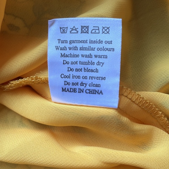 Louche London Cathleen Rambler tie-back tea dress US Size 8/UK Size 12 - Picture 13 of 14